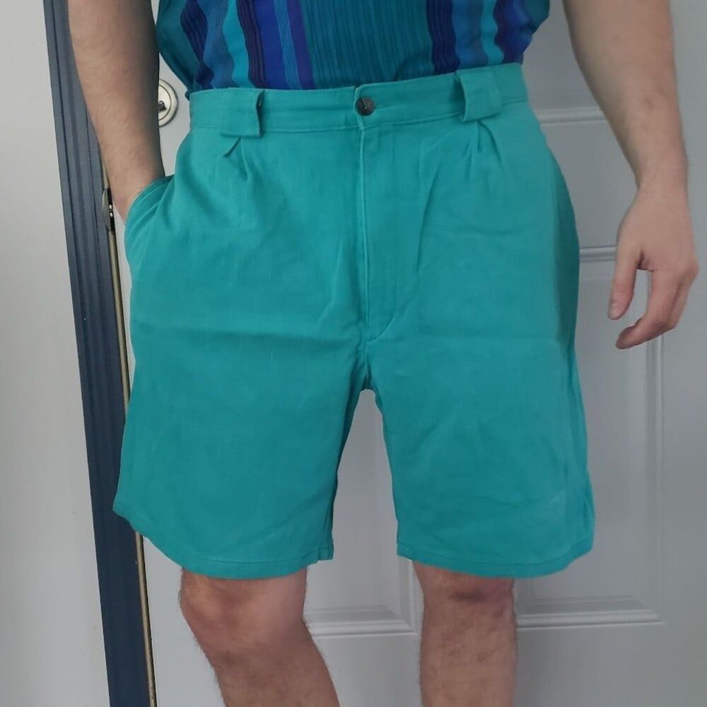 80s/90s Teal‎ Men's Shorts